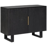 KOMMODE  in 110/80/40 cm  - Goldfarben/Schwarz, Design, Holz/Metall (110/80/40cm) - Livetastic