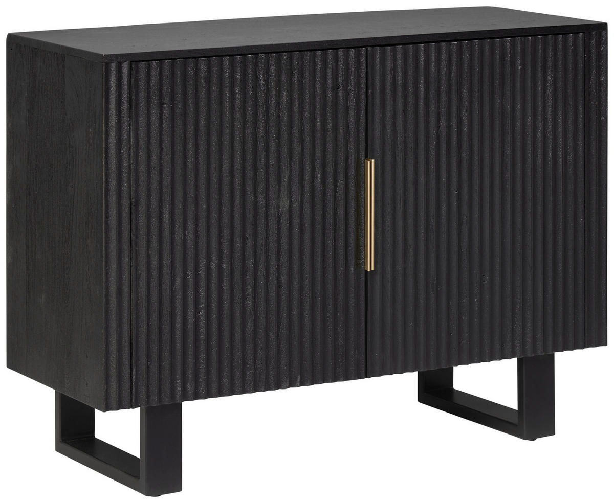 KOMMODE  in 110/80/40 cm  - Goldfarben/Schwarz, Design, Holz/Metall (110/80/40cm) - Livetastic