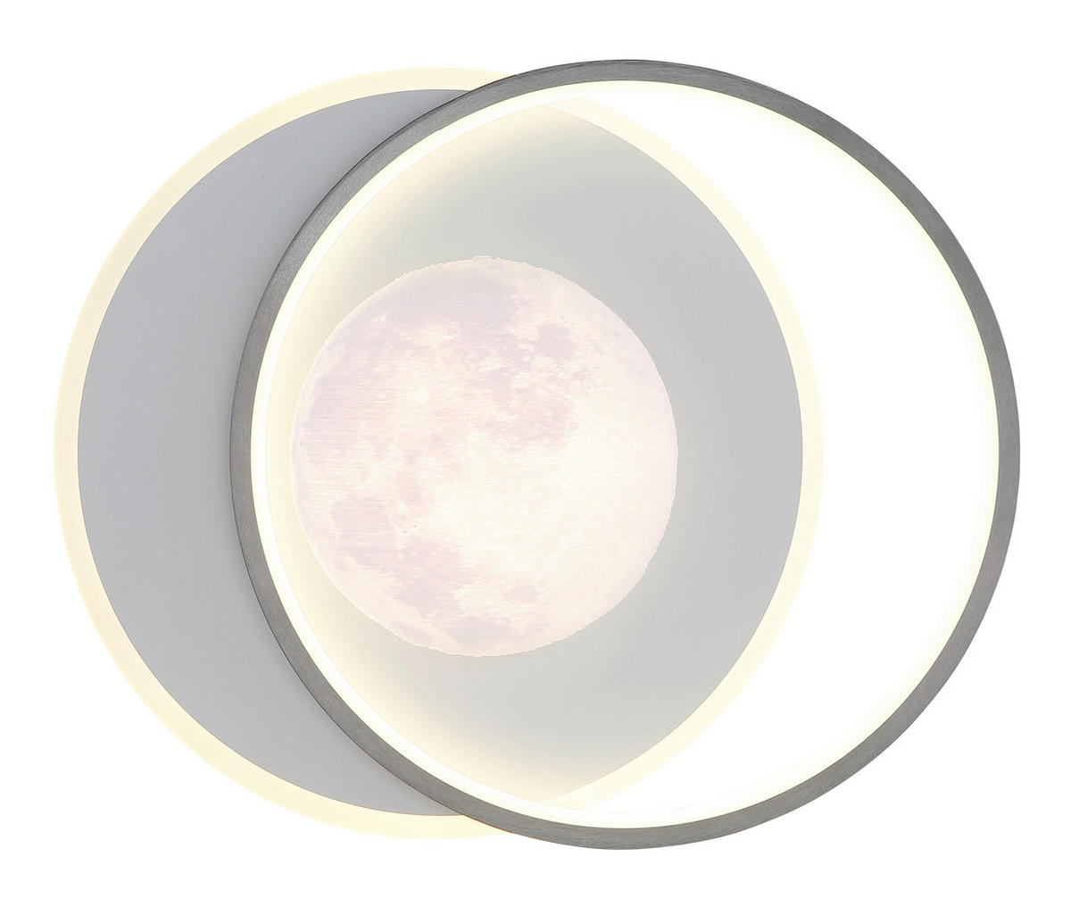 LED-DECKENLEUCHTE 36,9/30/8,3 cm   - Schwarz/Weiß, Design, Kunststoff/Metall (36,9/30/8,3cm) - Globo