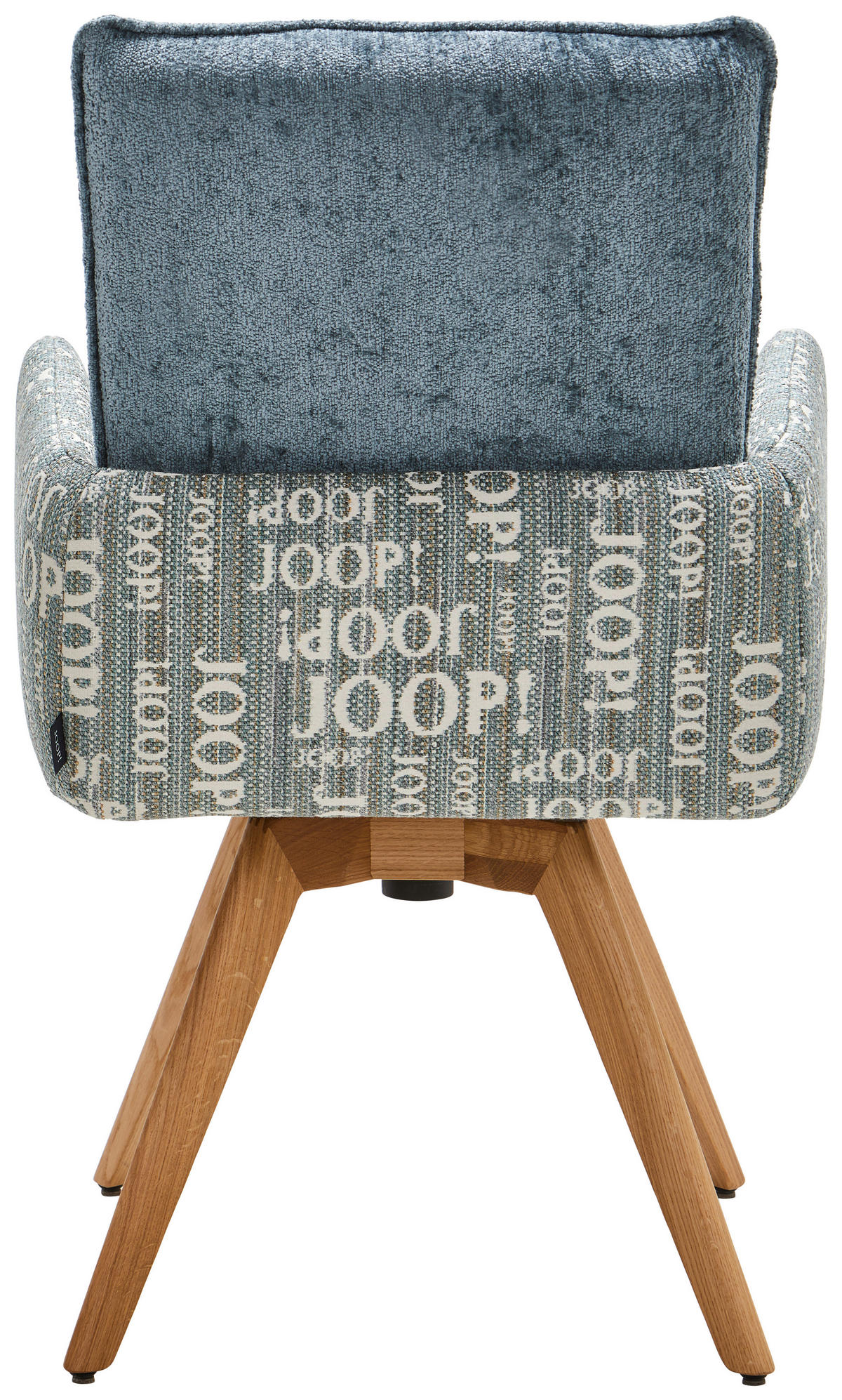 ARMLEHNSTUHL in Holz, Textil Eichefarben, Graublau  - Graublau/Eichefarben, Design, Holz/Textil (59/91/64cm) - Joop!