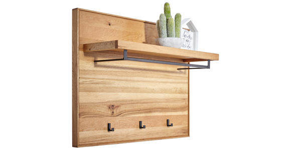 WANDGARDEROBE - Eichefarben, Natur, Holz/Metall (90/70/28cm) - Valnatura