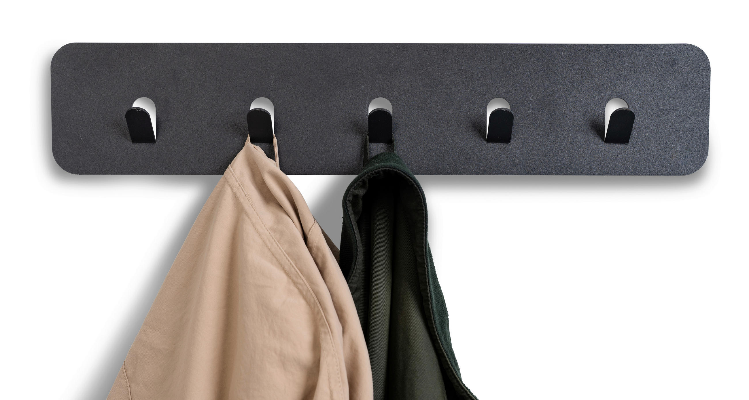 HAKENLEISTE  in Anthrazit  - Anthrazit, Design, Metall (50/10/3cm) - Xora