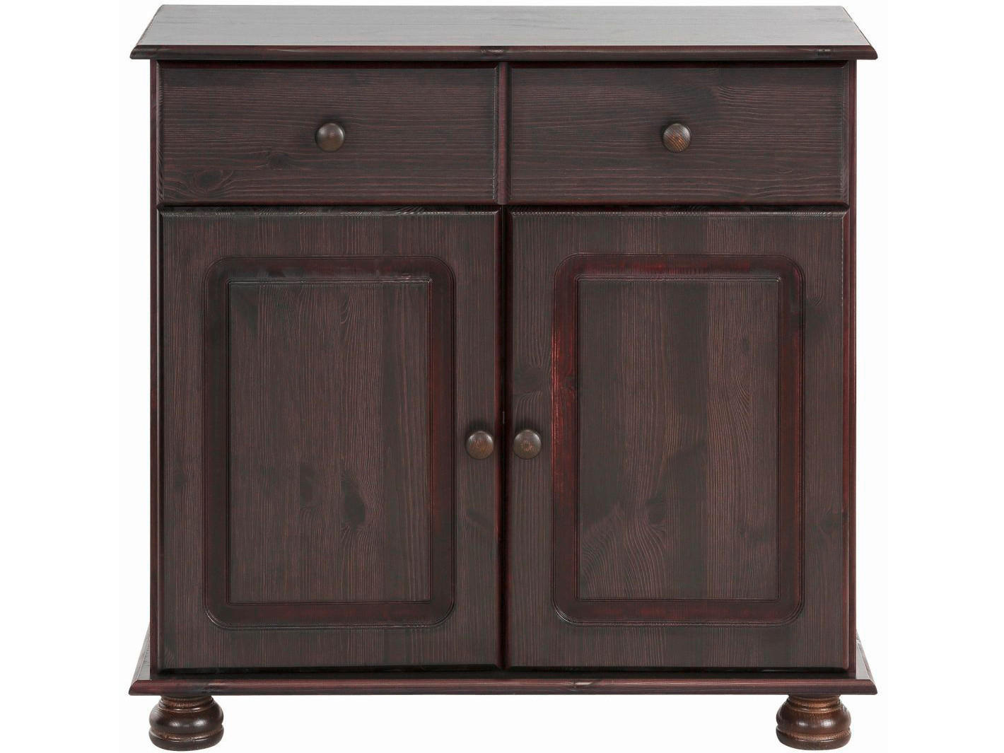 SIDEBOARD Mette  in 80/76/35 cm  - Dunkelbraun/Braun, Design, Holz (80/76/35cm) - MID.YOU