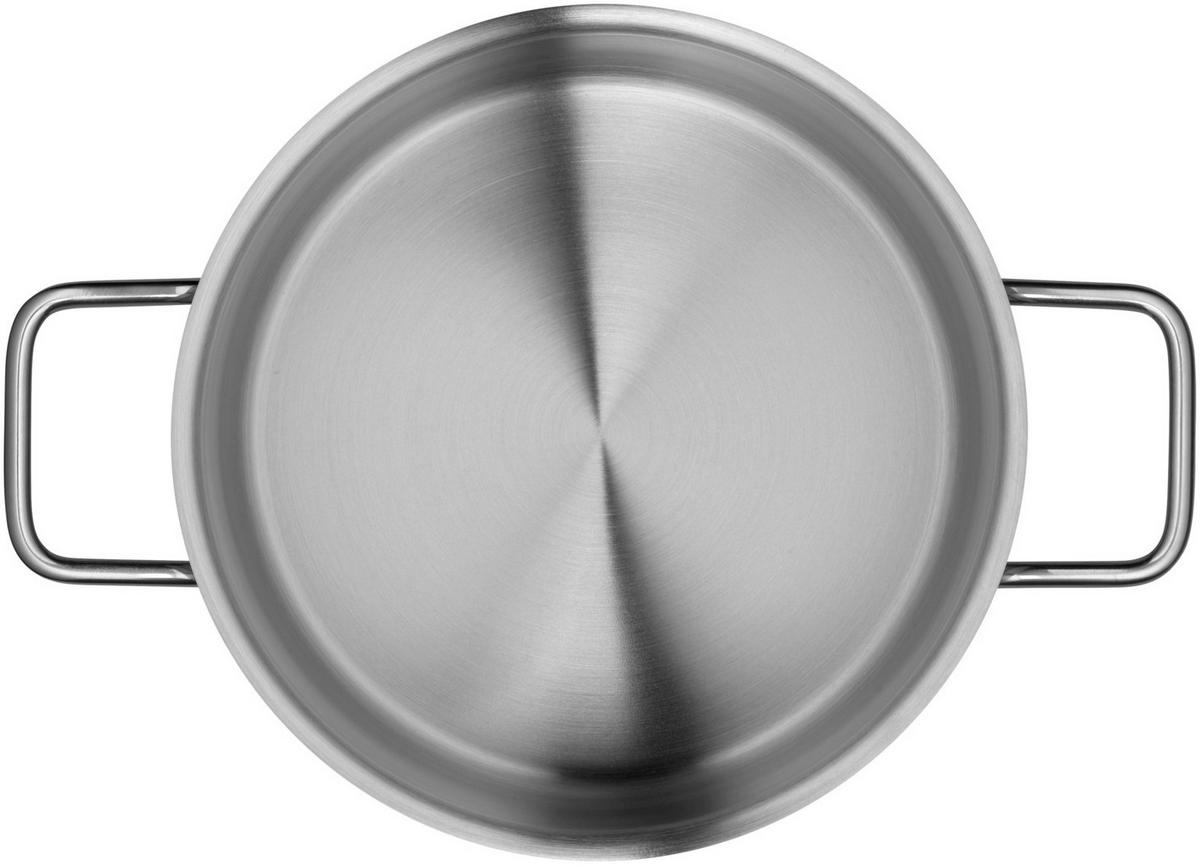 KOCHTOPFSET Alicante 5-teilig  - Edelstahlfarben, Basics, Glas/Metall (29,8/26/52,5cm) - Silit