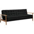 SCHLAFSOFA Webstoff Eichefarben, Schwarz - Eichefarben/Schwarz, Design, Holz/Textil (232/79/99cm) - Innovation