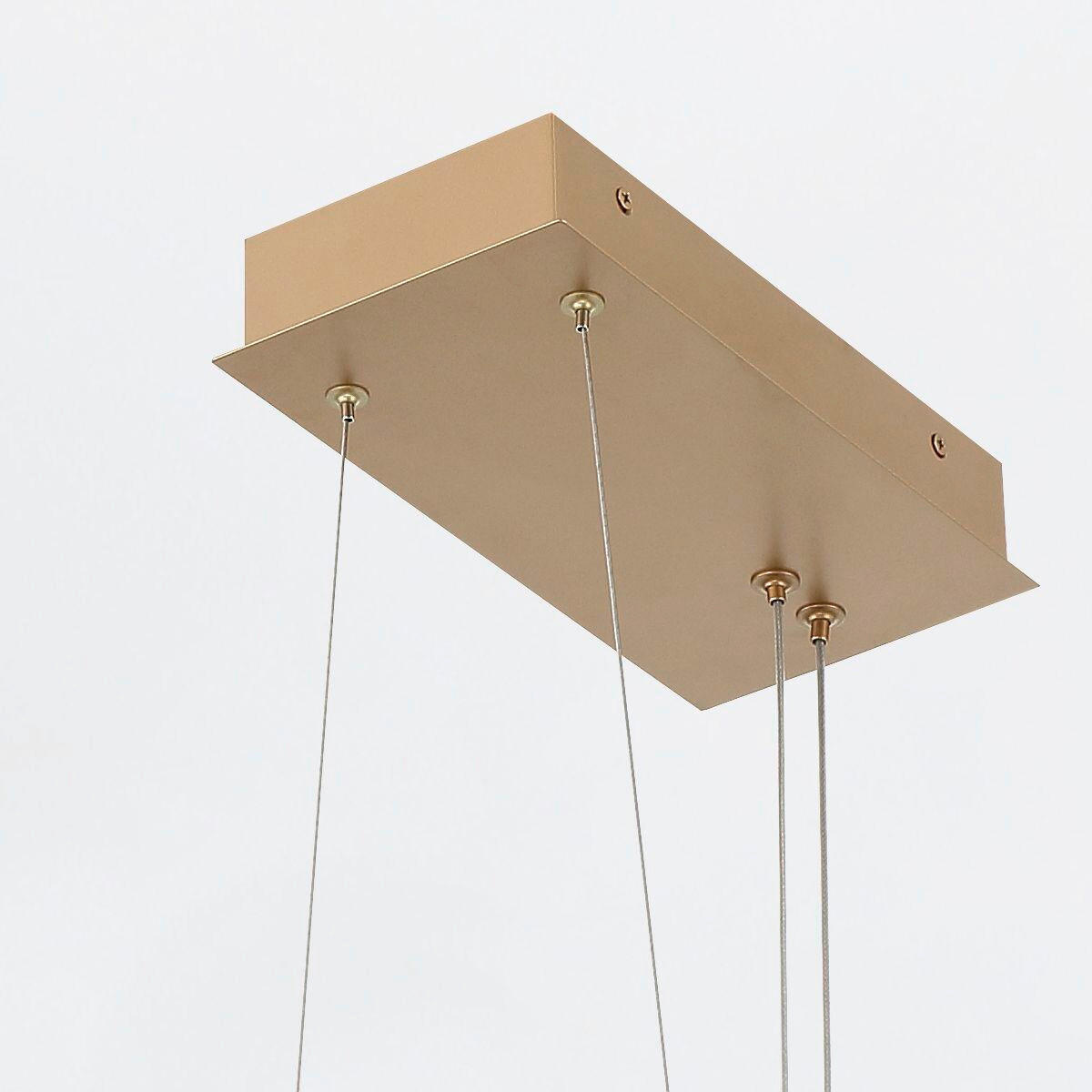 LED-HÄNGELEUCHTE 20/105/27,5 cm    - Goldfarben, Design, Kunststoff/Metall (20/105/27,5cm) - Elstead Lighting