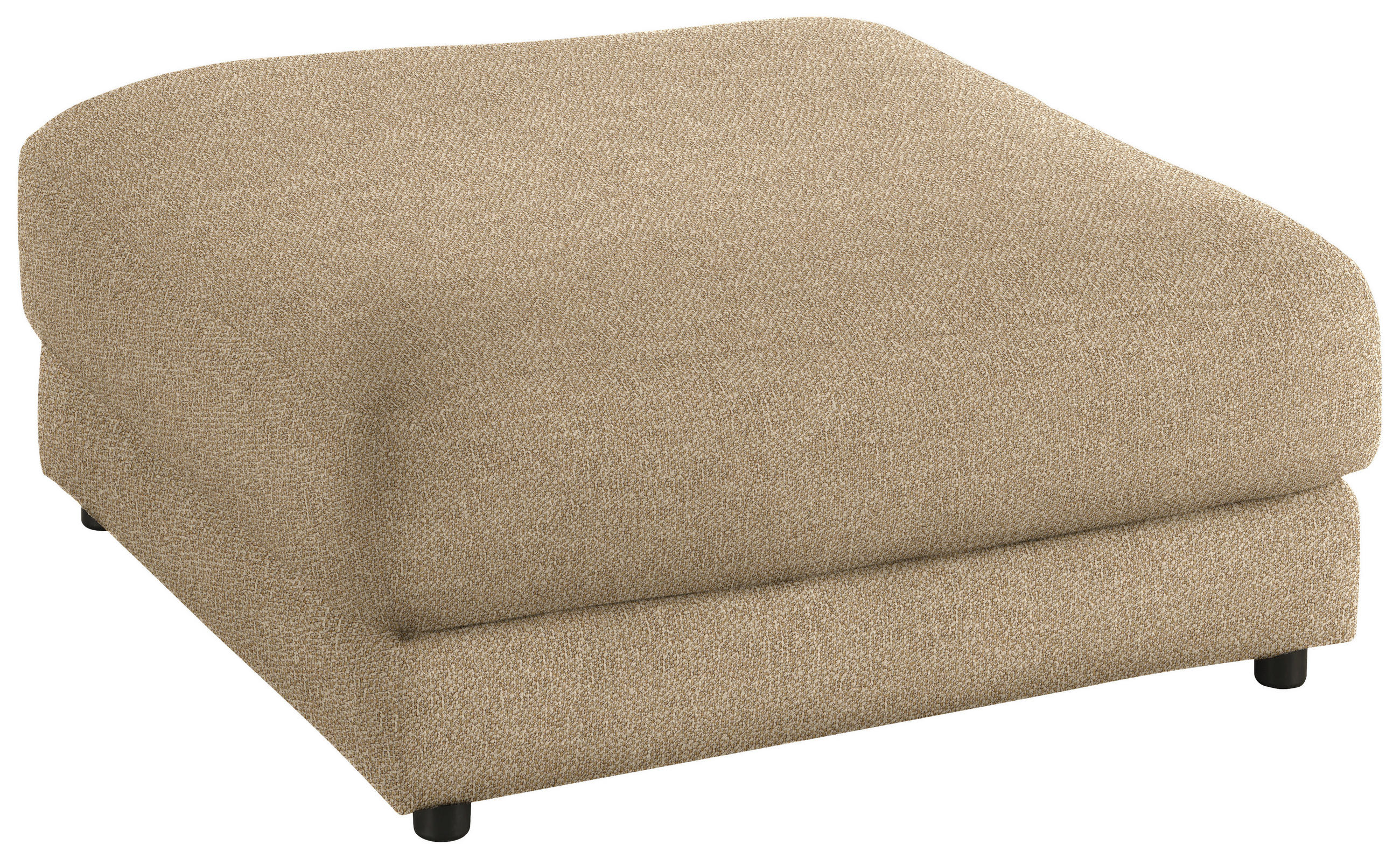 HOCKER in Textil Sandfarben  - Sandfarben/Schwarz, Design, Kunststoff/Textil (100/86/100cm) - Lomoco
