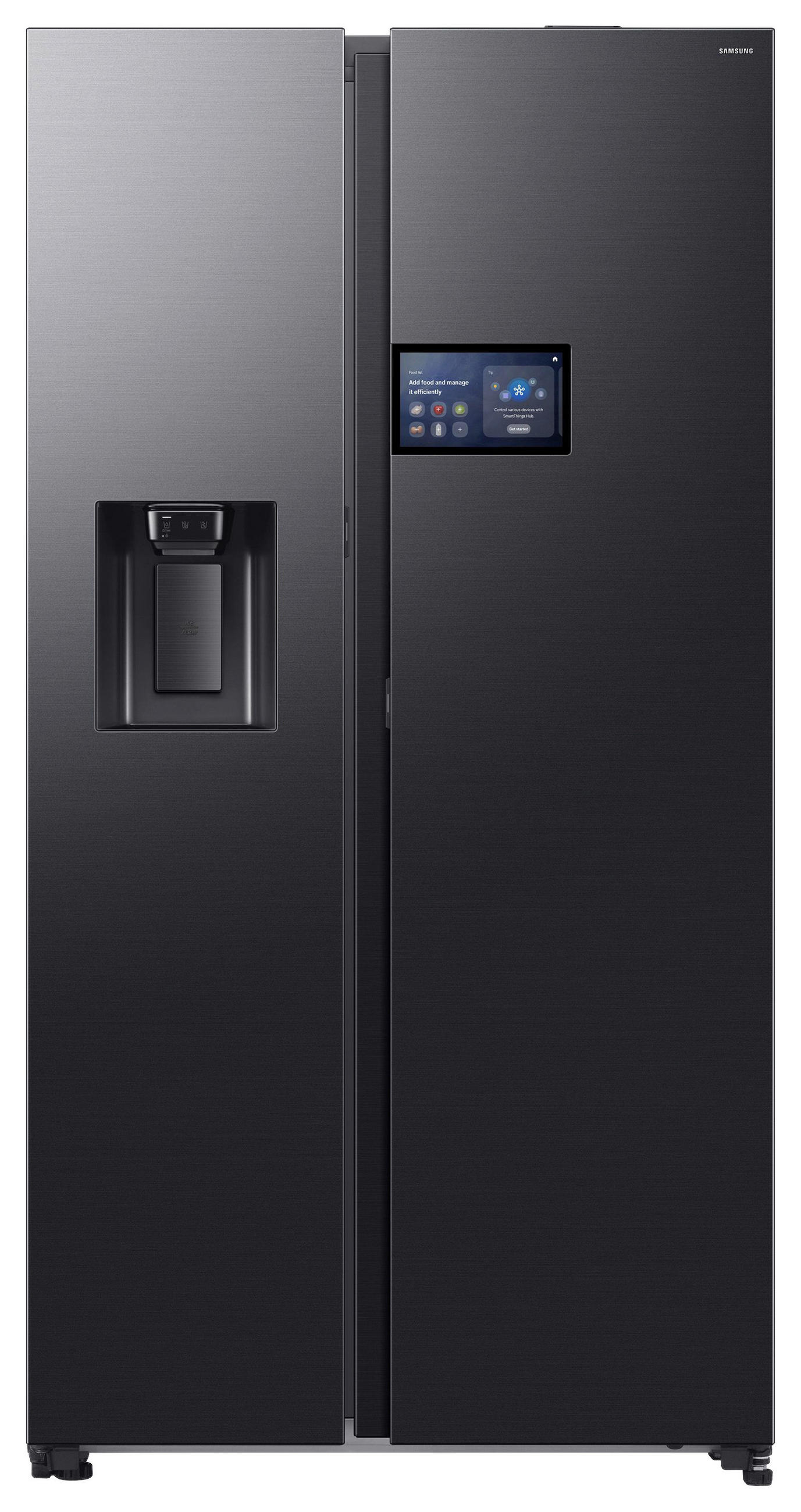 SIDE-BY-SIDE - Schwarz, Basics, Glas/Kunststoff (91,2/178,4/72,6cm) - Samsung
