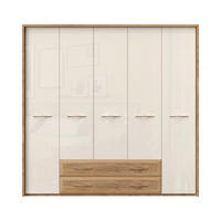 ORMAR SA KLASIČNIM VRATIMA bež  232/226/60 cm  - bež, Dizajnerski, metal/pločasti materijal (232/226/60cm)