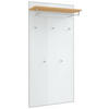 GARDEROBENPANEEL  in 80/170/27 cm  - Weiss/Eichefarben, Design, Glas/Holzwerkstoff (80/170/27cm) - Novel
