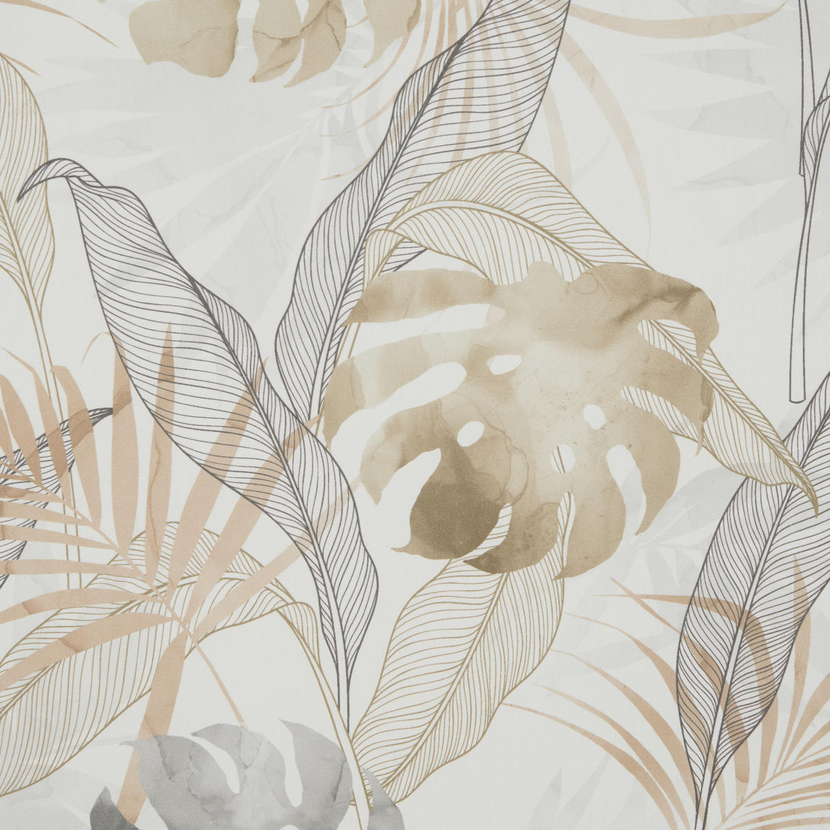 DEKOSTOFF per lfm blickdicht  - Beige/Grau, Design, Textil (140cm) - Esposa