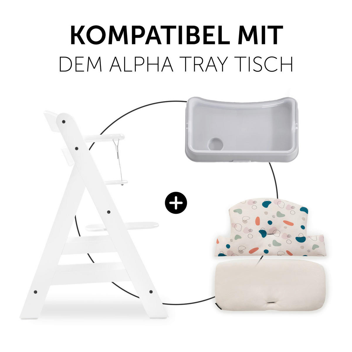 HOCHSTUHLEINLAGE HIGHCHAIRPAD SELECT  - Beige, Basics, Textil (27/47/8cm) - Hauck