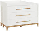 BABYUNTERSTELLREGAL Scandic Eiche Weiß, Eichefarben  - Eichefarben/Weiß, Design, Holz/Holzwerkstoff (27,6/82/37cm) - Jimmylee