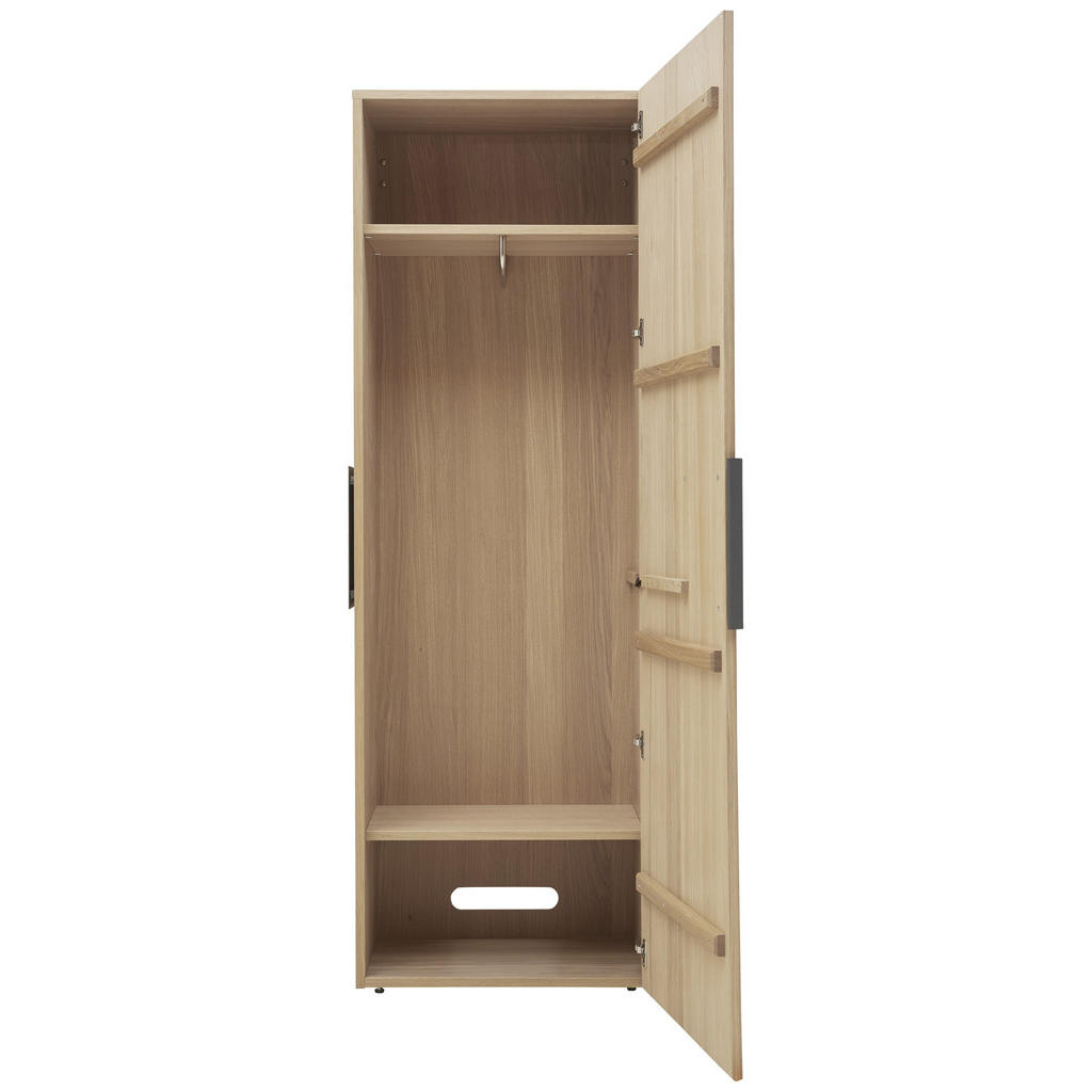 Thumbnail - Voglauer Garderobenschrank, Anthrazit, Eiche, Holz, Wildeiche, furniert, mehrschichtige Massivholzplatte (Tischlerplatte...