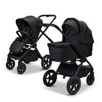 KOMBIKINDERWAGEN  Gio Fold AIR  Onyx  - Schwarz, Basics, Textil/Metall (120/58/92cm) - Moon Edition