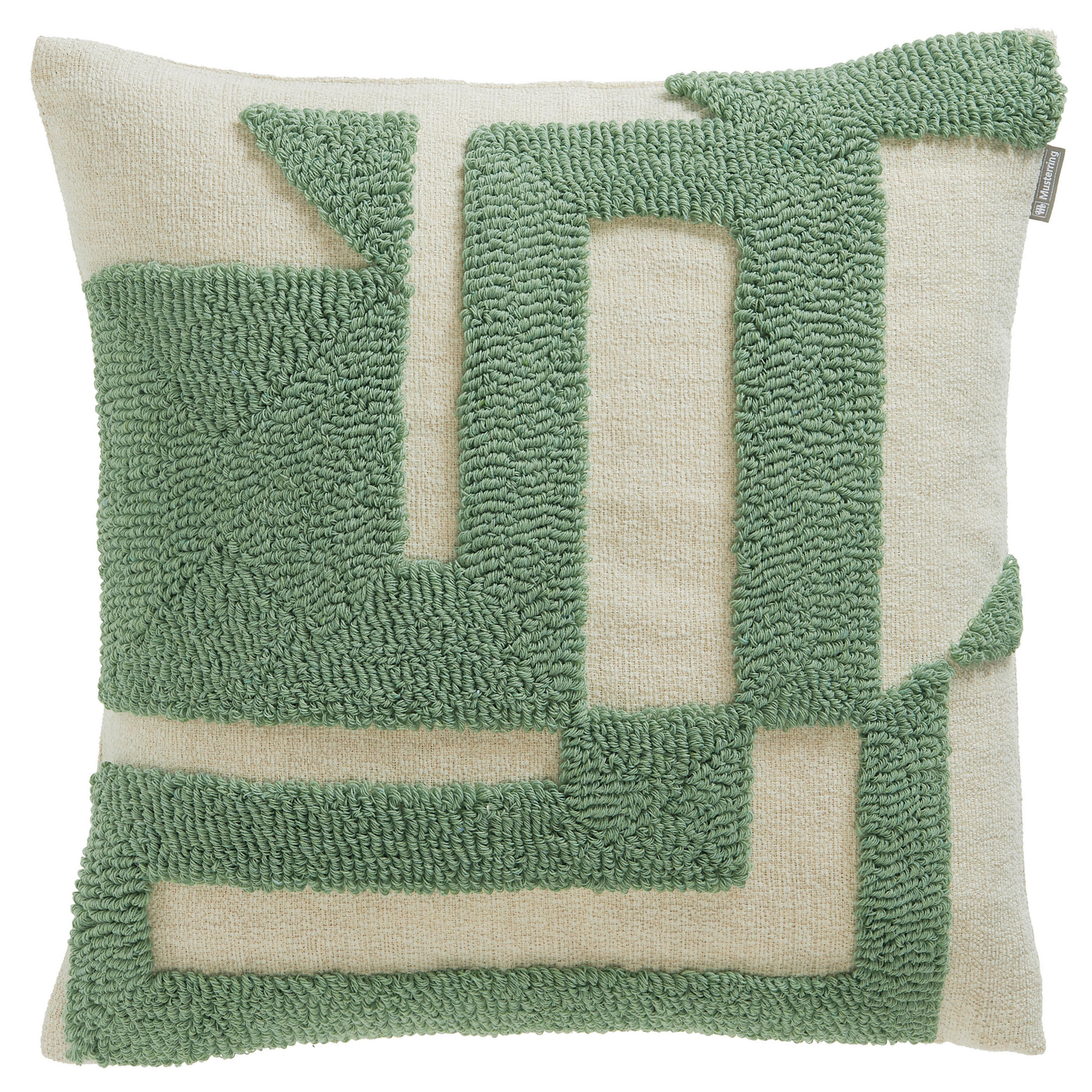 KISSENHÜLLE MR-Slow grün 45/45 cm  - Salbeigrün/Naturfarben, Design, Textil (45/45cm) - Musterring