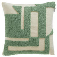 KISSENHÜLLE MR-Slow grün 45/45 cm  - Salbeigrün/Naturfarben, Design, Textil (45/45cm) - Musterring