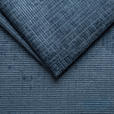 ECKSOFA Blau Chenille  - Blau/Schwarz, KONVENTIONELL, Kunststoff/Textil (292/150cm) - Hom`in