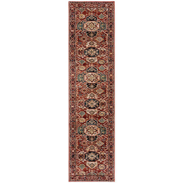 VINTAGE-TEPPICH 66/300 cm GILLINGHAM Rot  - Rot, KONVENTIONELL, Textil (66/300cm)