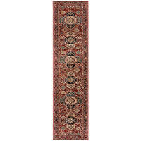 VINTAGE-TEPPICH 66/300 cm GILLINGHAM Rot  - Rot, KONVENTIONELL, Textil (66/300cm)