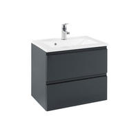 TVÄTTSTÄLL MED KOMMOD 60 cm  - vit/grafitfärgad, Design, trämaterial/sten (60cm) - Held
