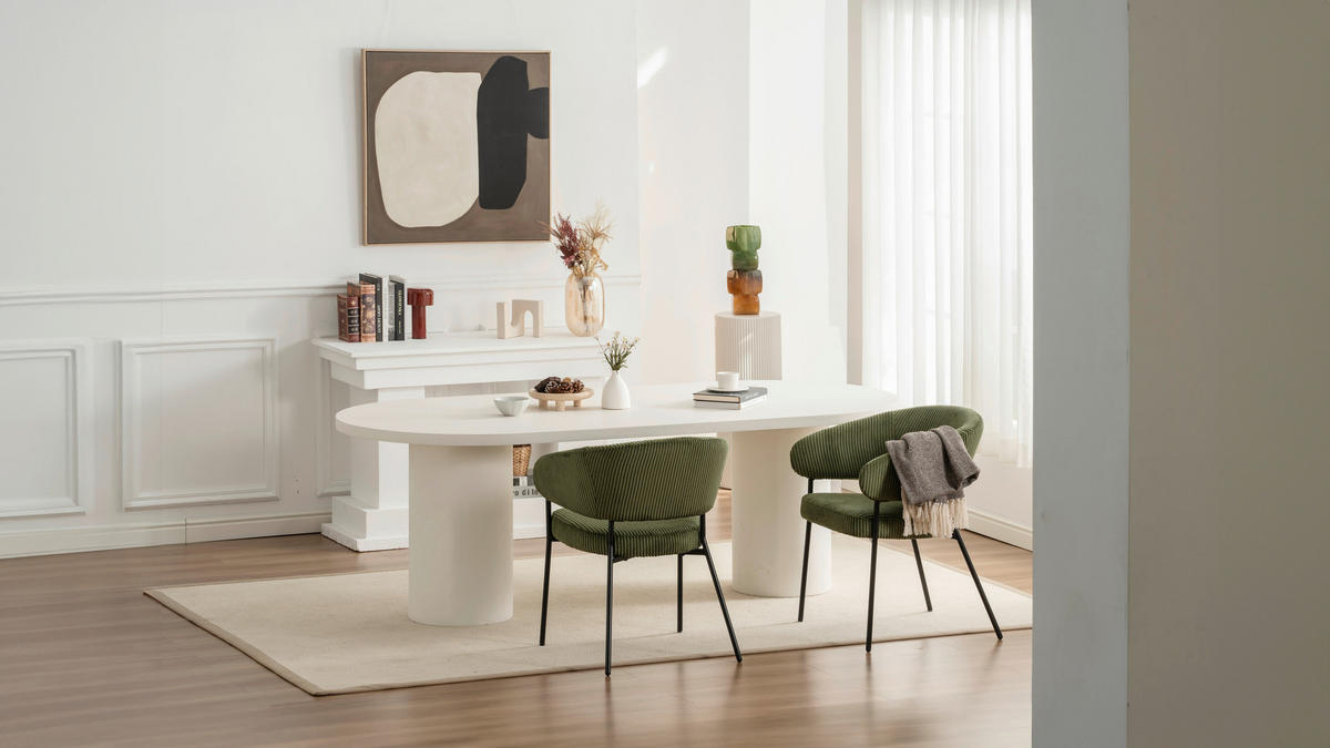 ARMLEHNSTUHL  in Eisen Cord  - Schwarz/Grün, LIFESTYLE, Holz/Textil (60/81/60cm) - Livetastic