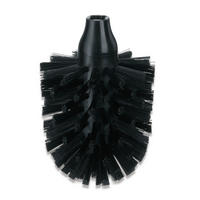 WC-BÜRSTENKOPF in   Kunststoff  - Schwarz, Basics, Kunststoff (8cm) - Kela