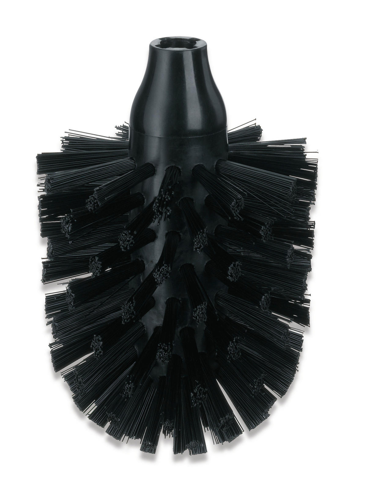 WC-BÜRSTENKOPF in   Kunststoff  - Schwarz, Basics, Kunststoff (8cm) - Kela