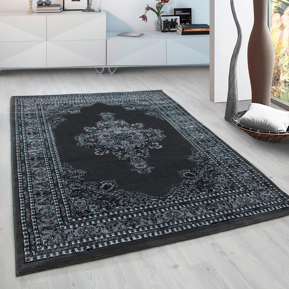WEBTEPPICH 300/400 cm Marrakesh Grau, Schwarz  - Schwarz/Grau, KONVENTIONELL, Textil (300/400cm) - Novel