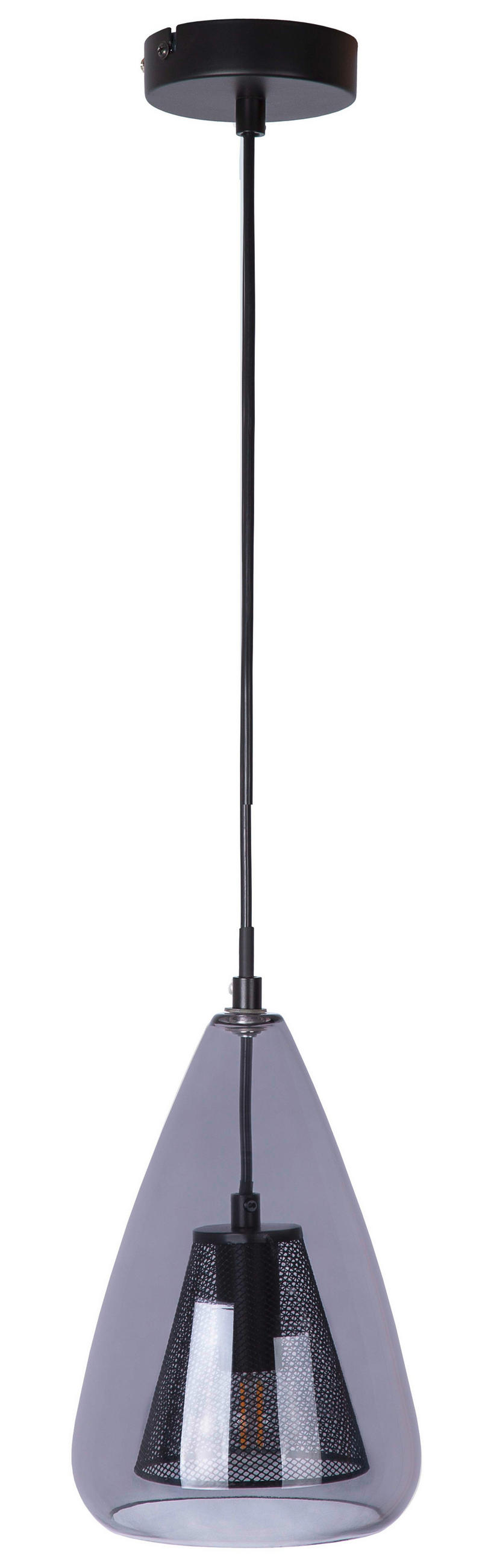 SVJETILJKA VISEĆA 16,5/150 cm VERA - crna, Design, staklo/metal (16,5/150cm)