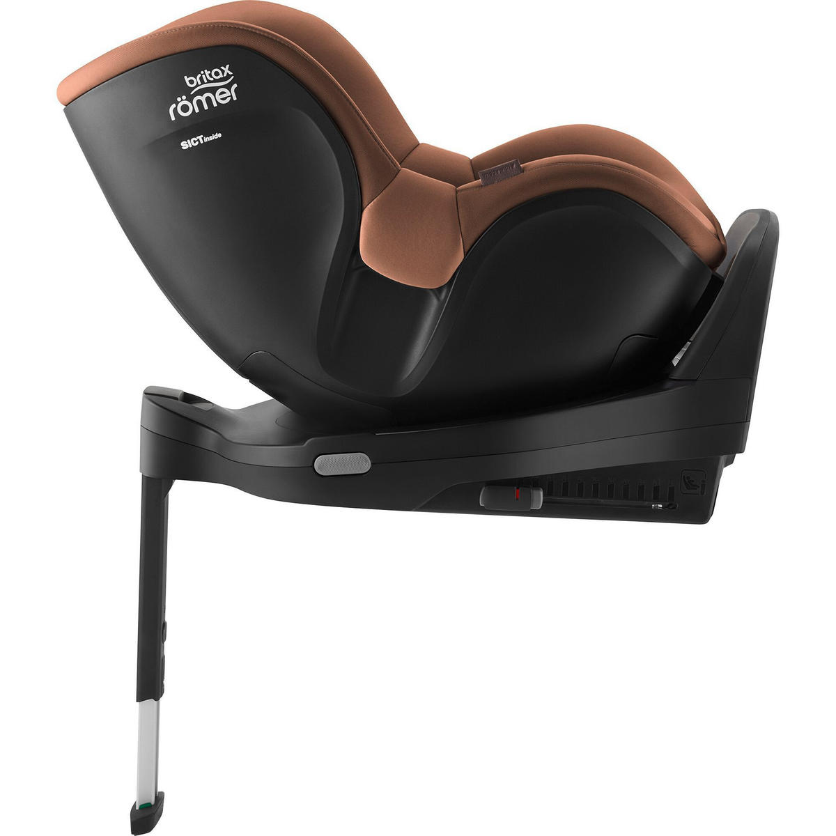 REBOARDER-KINDERSITZ Dualfix Pro M  - Cognac, Basics, Kunststoff/Textil (44/48/74cm) - Britax Römer