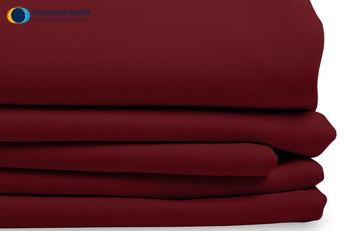 VERDUNKELUNGSVORHANG - Rot, Design, Textil (145/260cm)