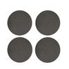 GLASUNDERLÄGG SET 4 delar 10 cm - grafitfärgad, Basics, textil (10cm)