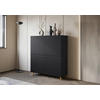 HIGHBOARD  in 120/130/39 cm  - Goldfarben/Schwarz, Trend, Holzwerkstoff/Kunststoff (120/130/39cm) - Livetastic