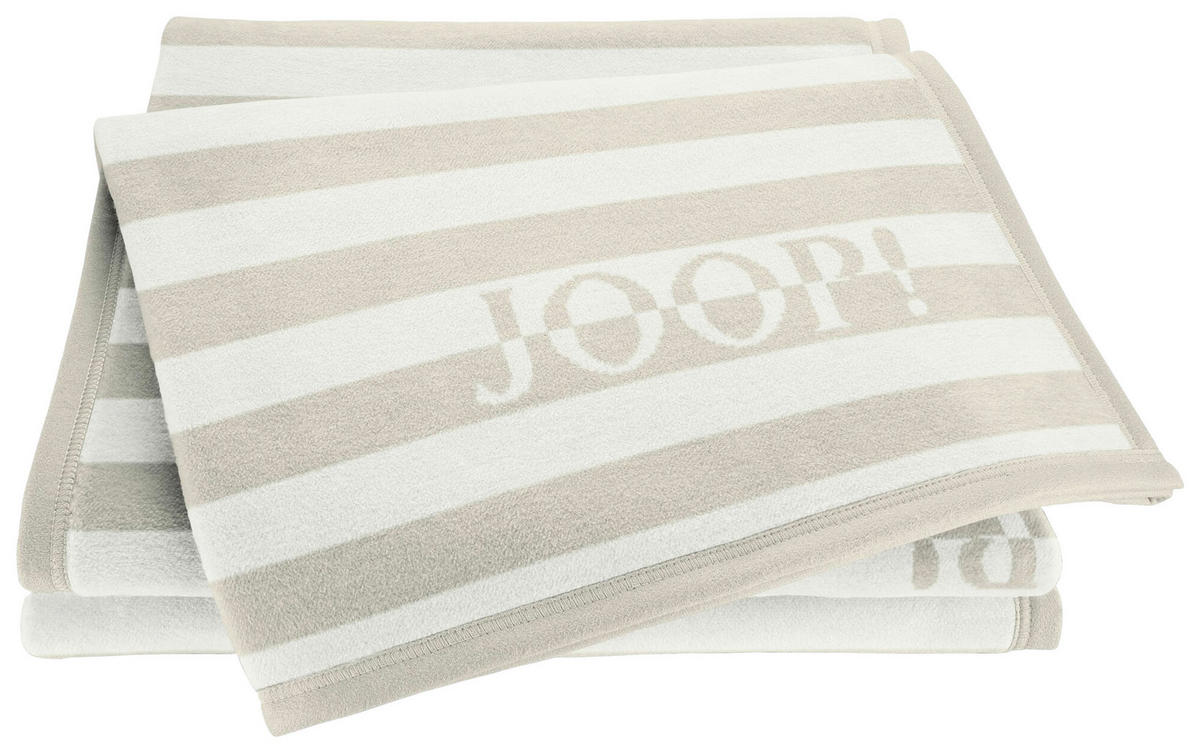 DECKE 130/160 cm  - Sandfarben/Weiß, Design, Textil (130/160cm) - Joop!