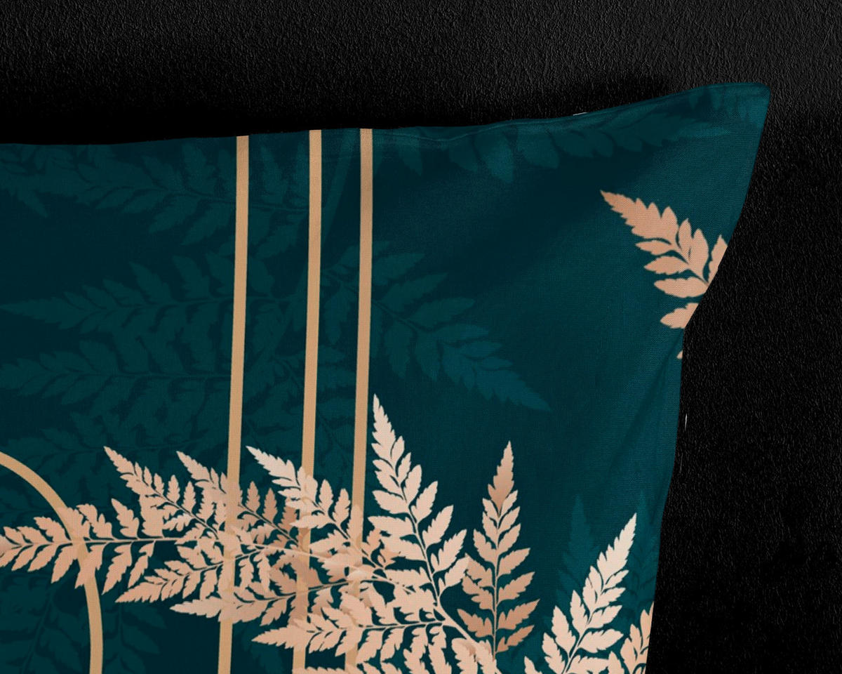 WENDEBETTWÄSCHE Malak Mikrofaser 135/200 cm  - Dunkelgrün/Grün, Natur, Textil (135/200cm)