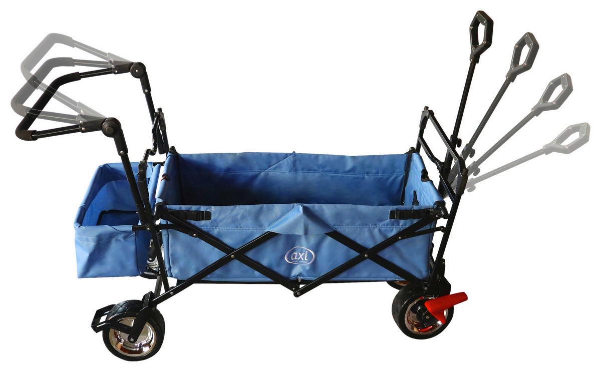 SKLADACÍ VOZÍK - sivá, Konventionell, kov/textil (59/102/134cm)