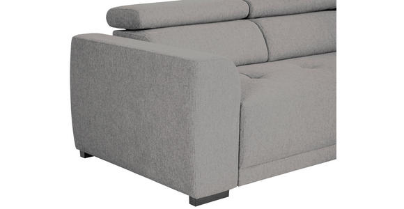 ECKSOFA Dunkelgrau Struktur - Dunkelgrau/Schwarz, Design, Kunststoff/Textil (284/205cm) - Xora