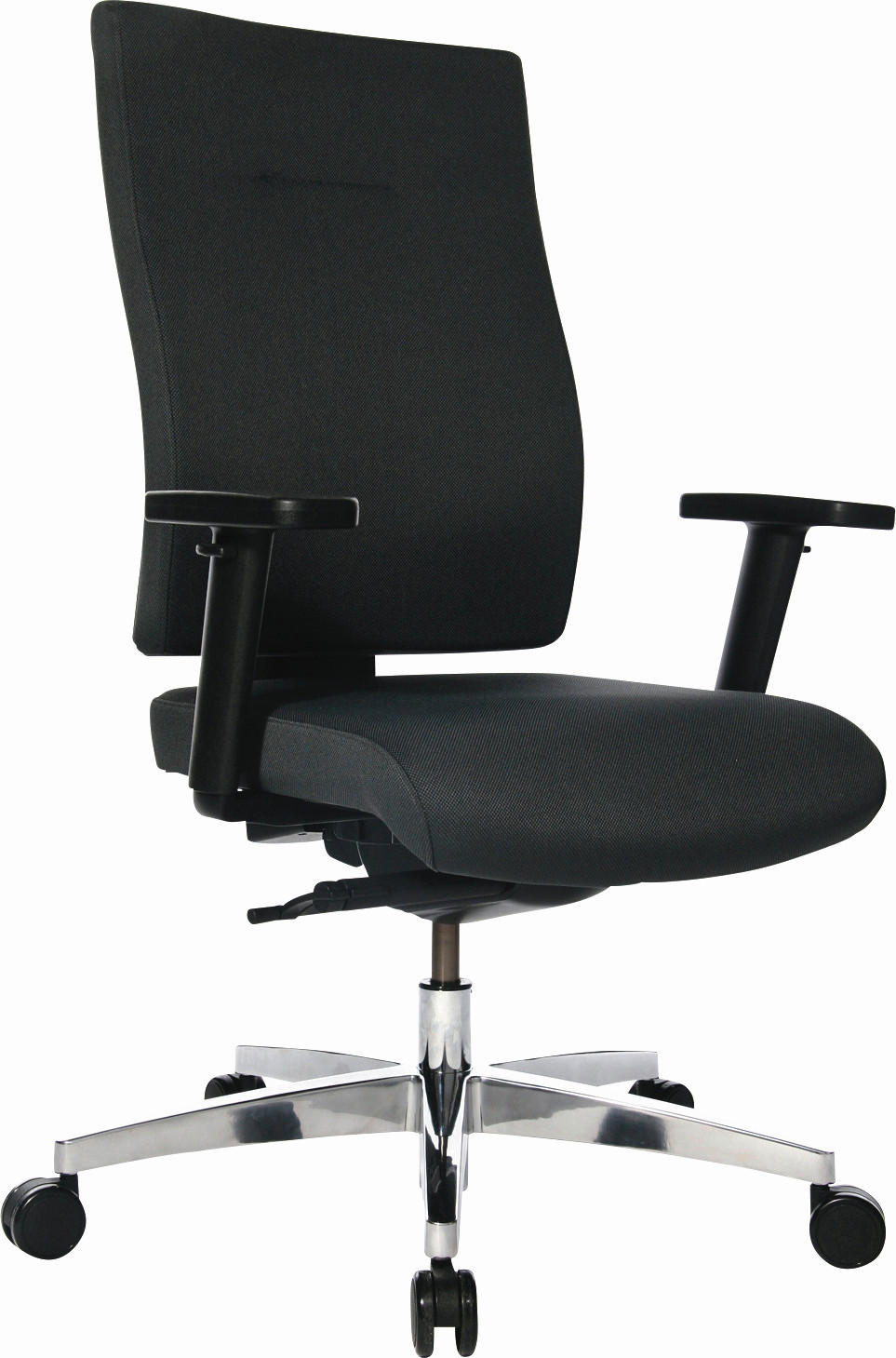 DREHSTUHL  in Webstoff Schwarz  - Schwarz, Basics, Kunststoff/Textil (50/100-109/50cm) - Topstar