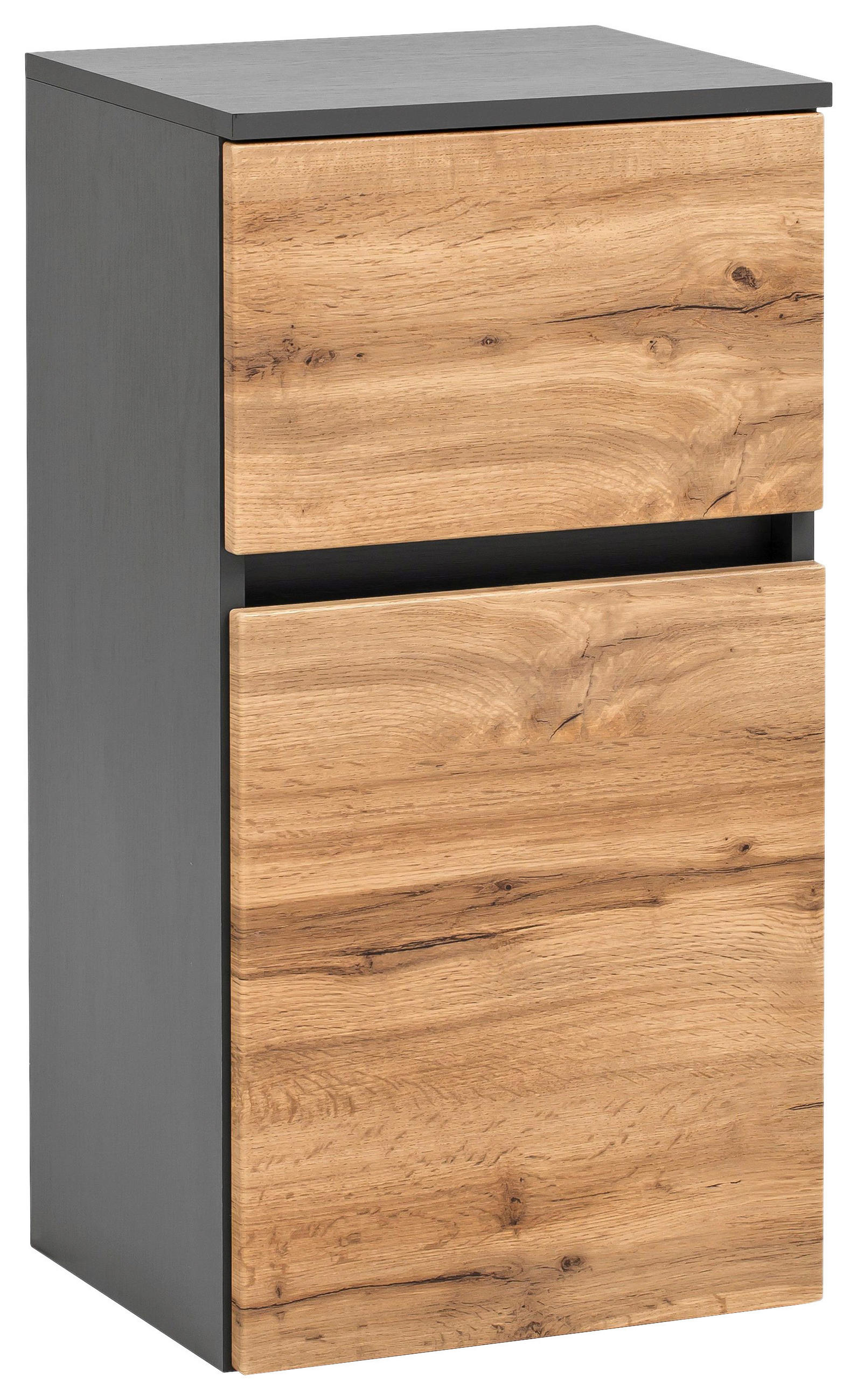 UNTERSCHRANK in   - Eichefarben/Silberfarben, Konventionell, Holzwerkstoff (40/79/35cm) - Held