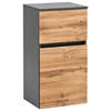 UNTERSCHRANK in   - Eichefarben/Silberfarben, Konventionell, Holzwerkstoff (40/79/35cm) - Held