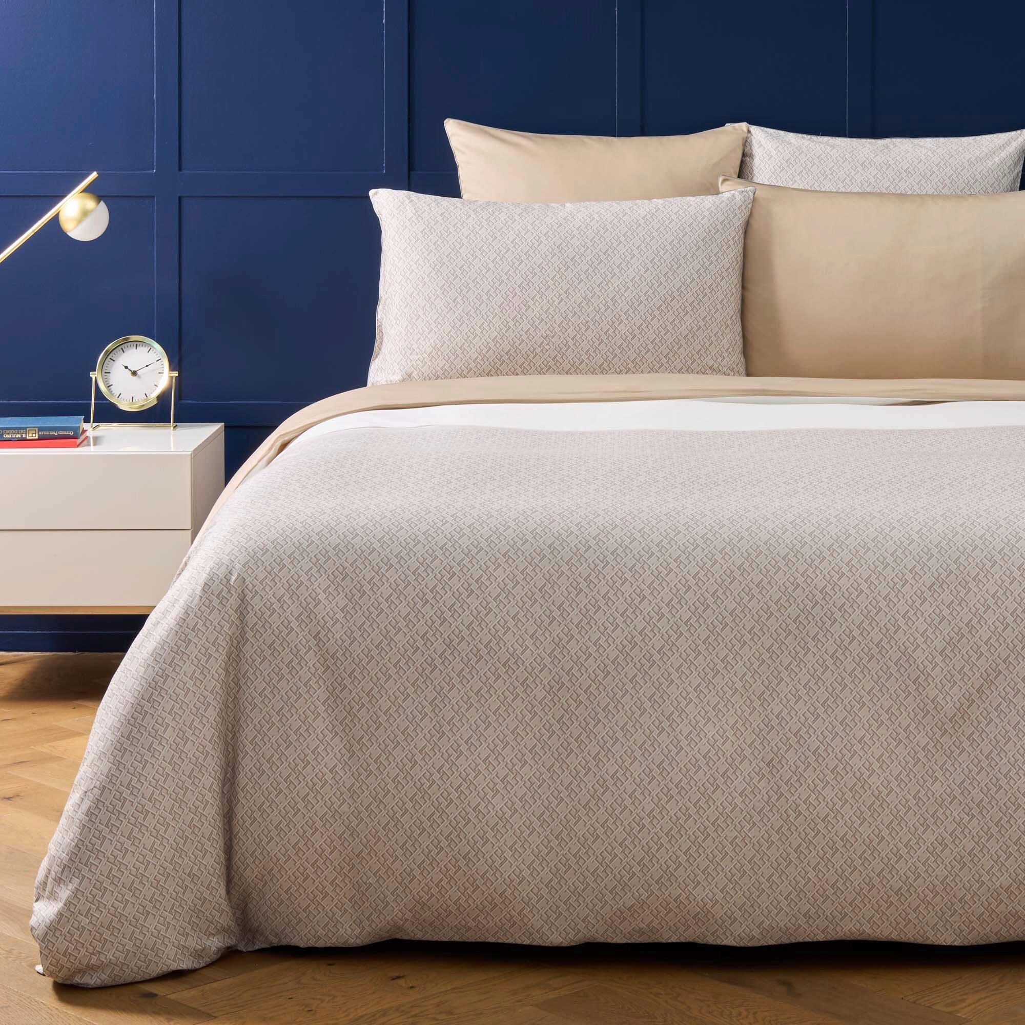 ÁGYNEMŰHUZAT-GARNITÚRA 140/200 cm  - szürke, Basics, textil (140/200cm) - Tommy Hilfiger