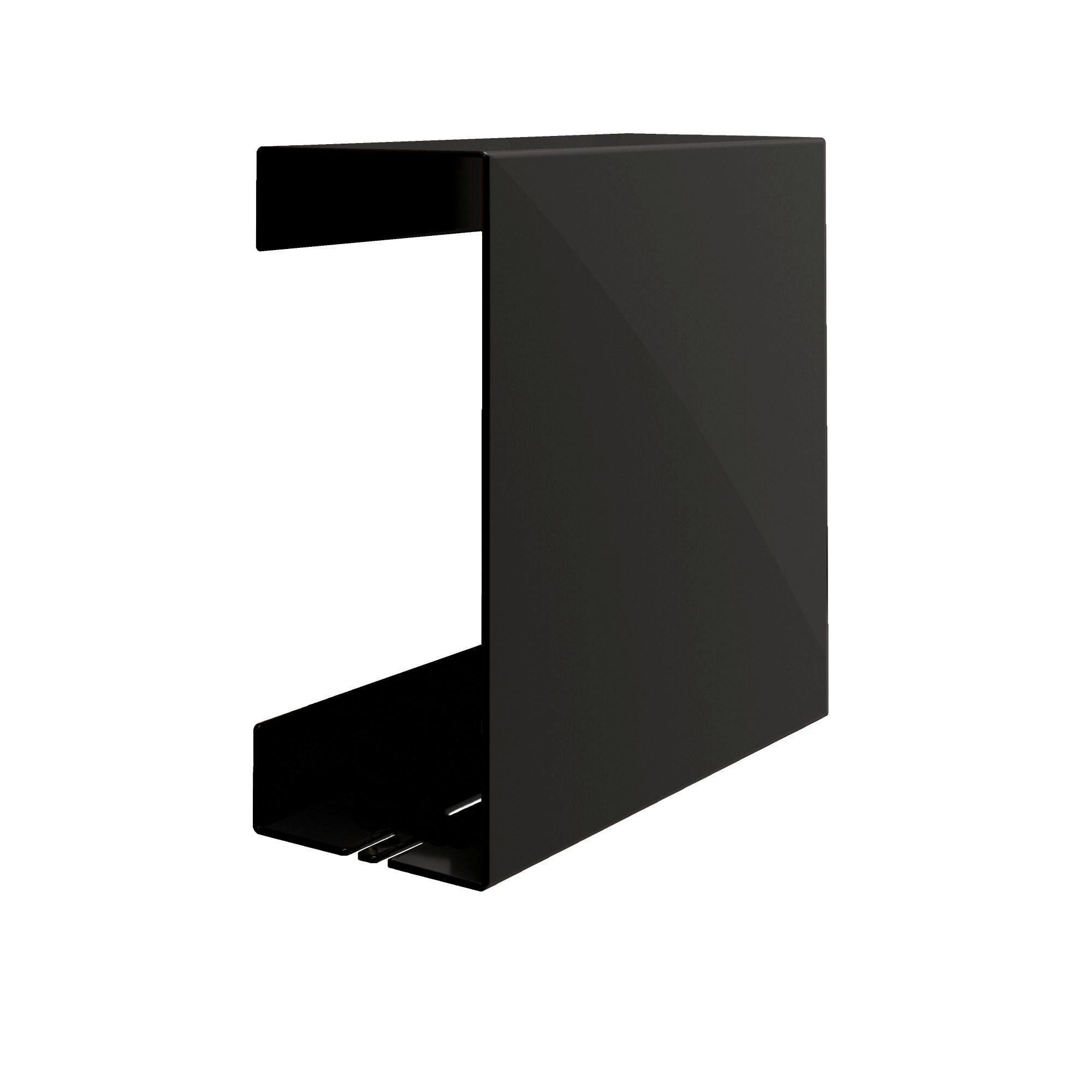 DUSCHABLAGE Metall  - Schwarz, Basics, Metall (22,5/22,5/9,5cm) - Novel