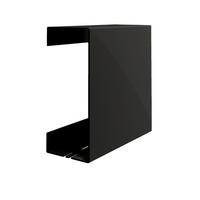 DUSCHABLAGE Metall  - Schwarz, Basics, Metall (22,5/22,5/9,5cm) - Novel
