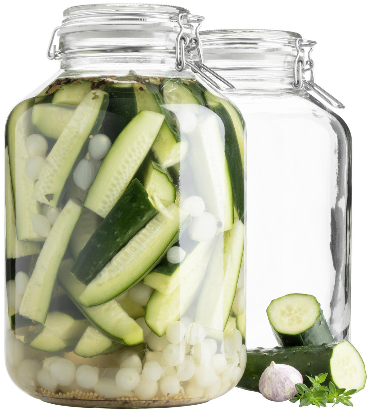 EINMACHGLAS-SET  - Transparent, Basics, Glas (4800ml) - Mäser