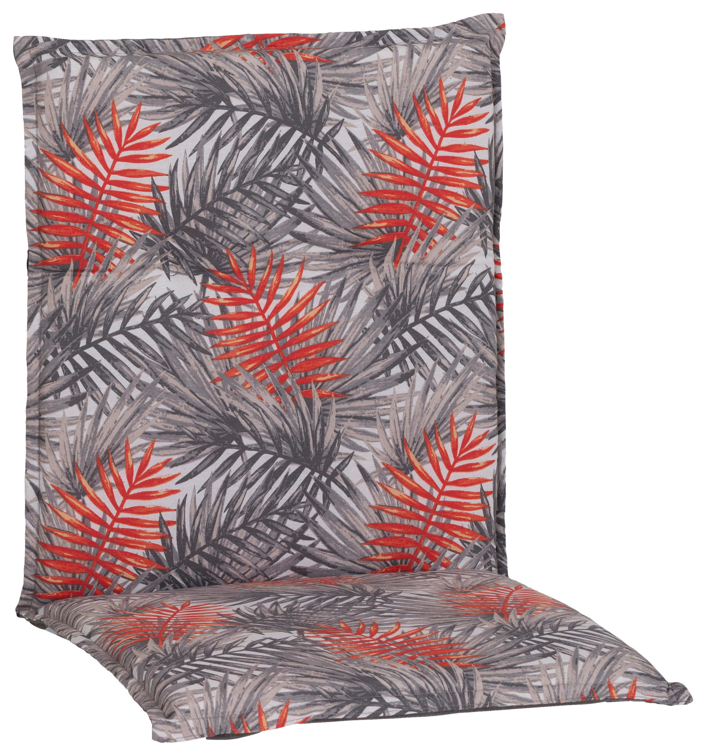 Sesselauflage Niederlehner Grau/Orange