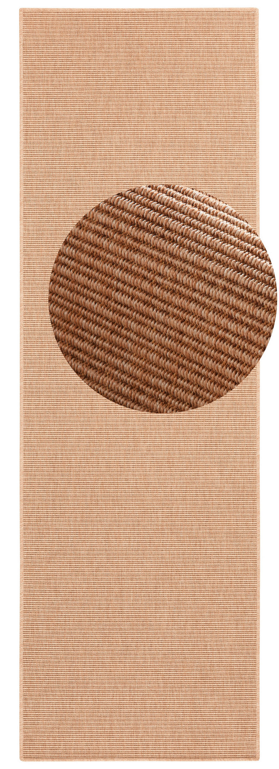 LÄUFER 80/450 cm Nature  - Beige, Design, Kunststoff (80/450cm)