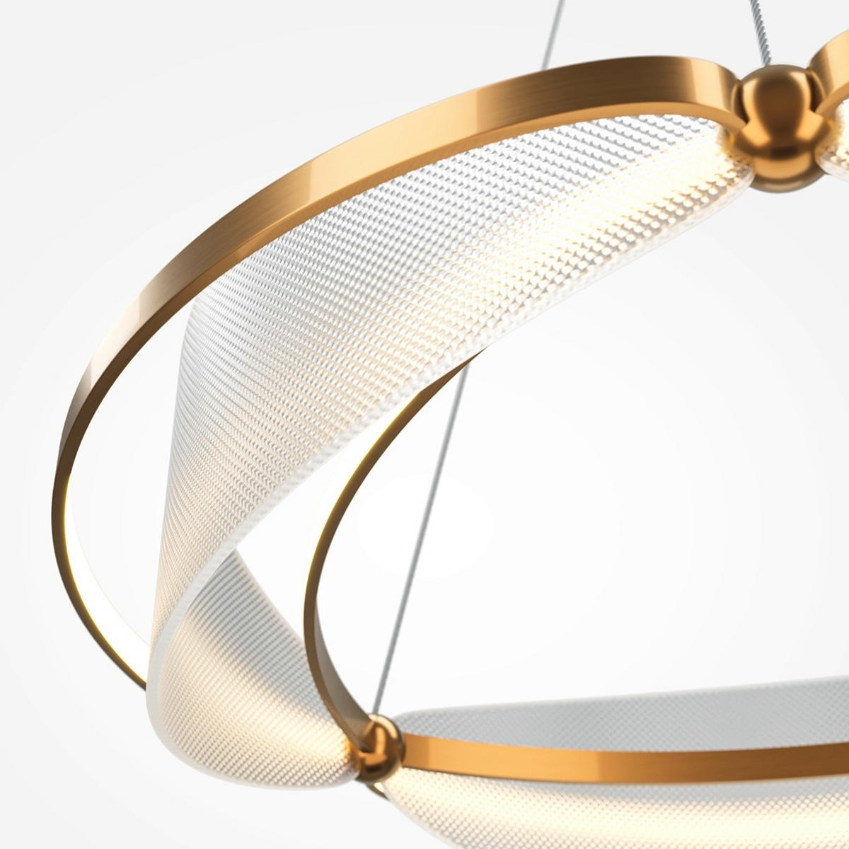 PENDELLEUCHTE 60/58 cm    - Messingfarben, Modern, Metall (60/58cm) - MAYTONI