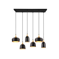 HÄNGELEUCHTE 90,5/32,5/150 cm    - Schwarz, Design, Metall (90,5/32,5/150cm) - Trio Leuchten