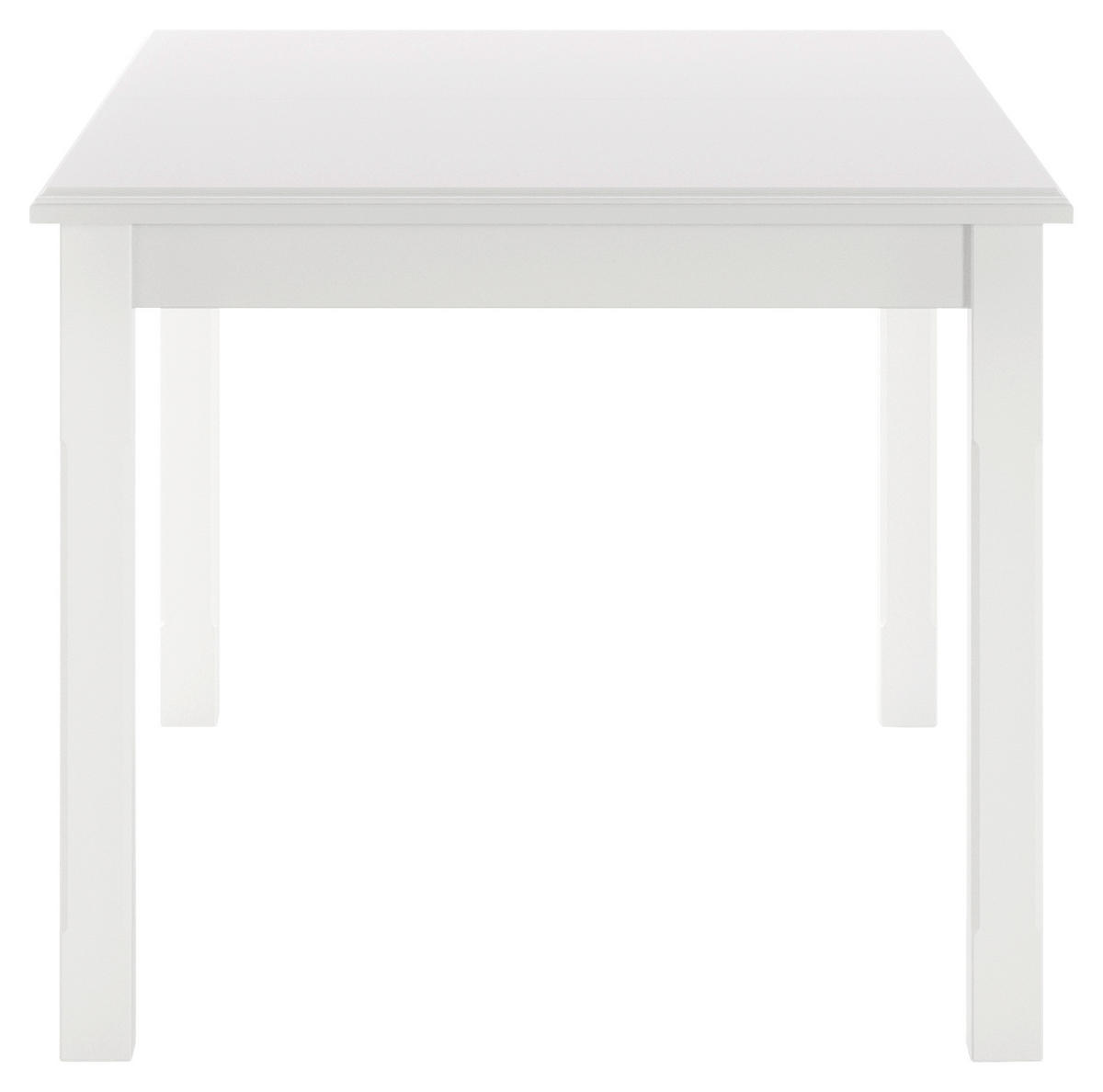 ESSTISCH Weiß rechteckig  ausziehbar  - Weiß, ROMANTIK / LANDHAUS, Holz/Holzwerkstoff (160/90/75cm) - Livetastic